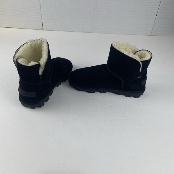 TOMMY BAHAMA AFET Size 7 Black Suede Women’s Ankle‎ Winter Cozy Boots Used - Picture 15 of 16